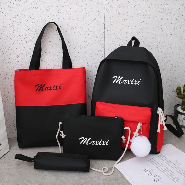 YA 319 - Ransel 4 in 1 Maxian / Tas Punggung 4 Set