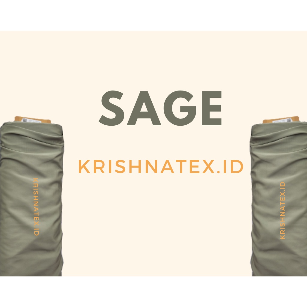 KAIN SAGE GREEN SATEN / SATIN CAVALI MAXMARA PREMIUM ASLI, HALUS HARGA PER 0,5 M Satin Sage Green Pr