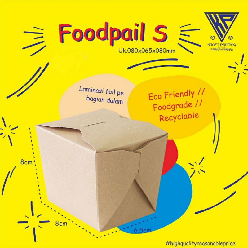 

Ricebox S/Foopail/Dus kemasan/Dus Catering/Box makanan/Packaging/Kotak Nasi/Makanan/Full Laminasi min 50pc