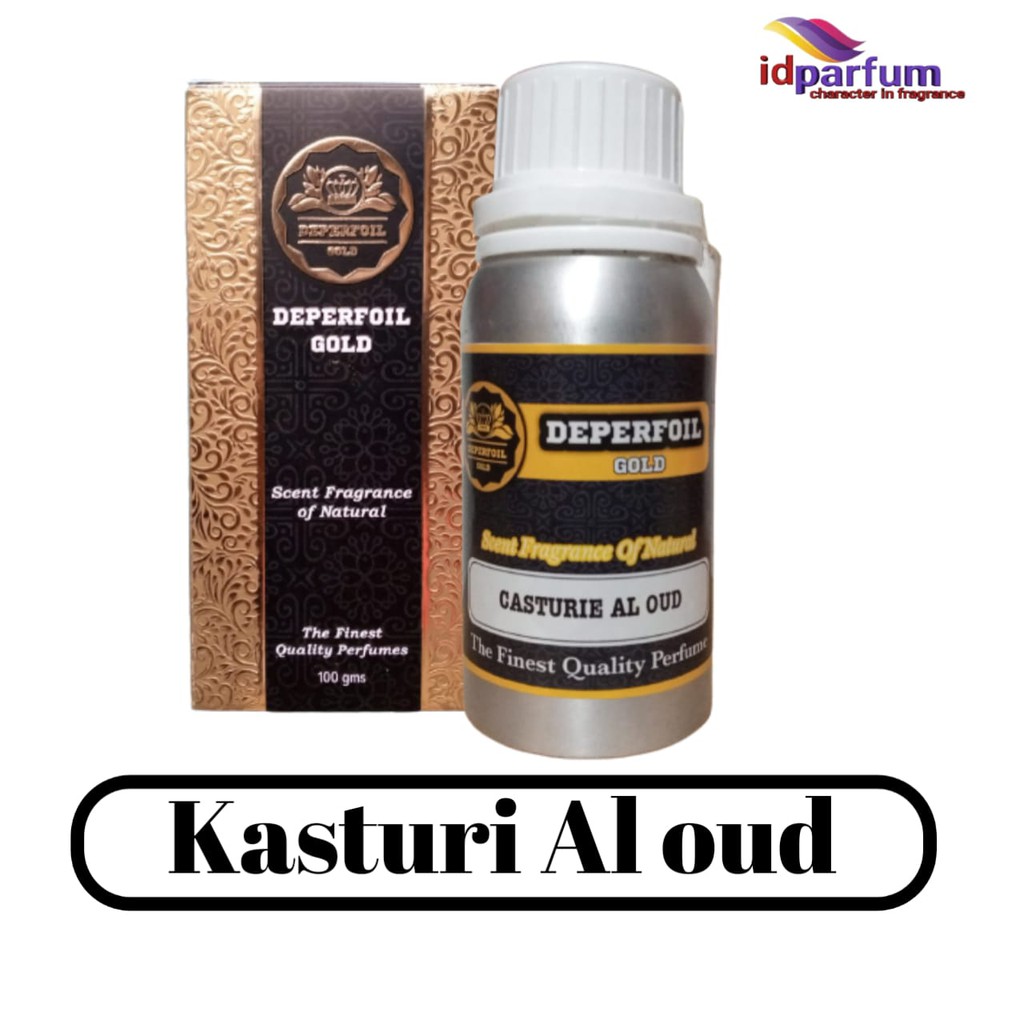 Biang Parfum Kasturi Oud - Kasturi Al Oud 100ml Kemasan Segel by deperfoil gold
