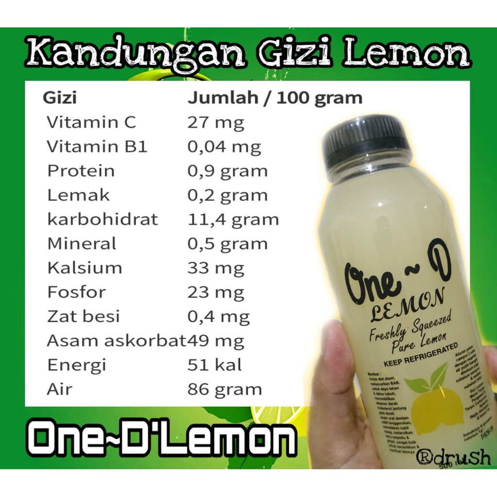 ONE-D'LEMON (lemon asli) | Shopee Indonesia