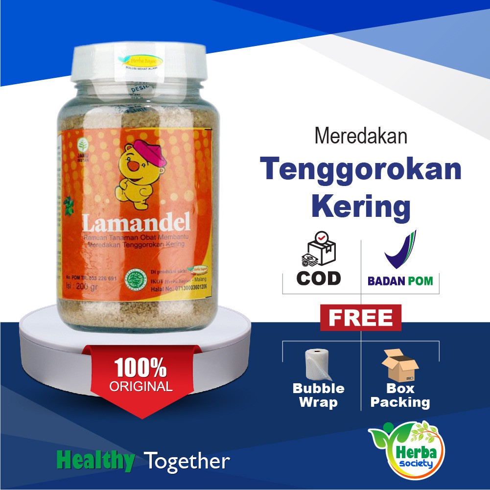 Obat Sariawan Anak LAMANDEL 200gr Ampuh Anak 5 Tahun Keatas Original BPOM