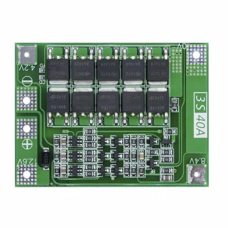 BMS 3S 4S 40A 12.6V Modul Pelindung Baterai 18650 BALANCE/ENHANCE