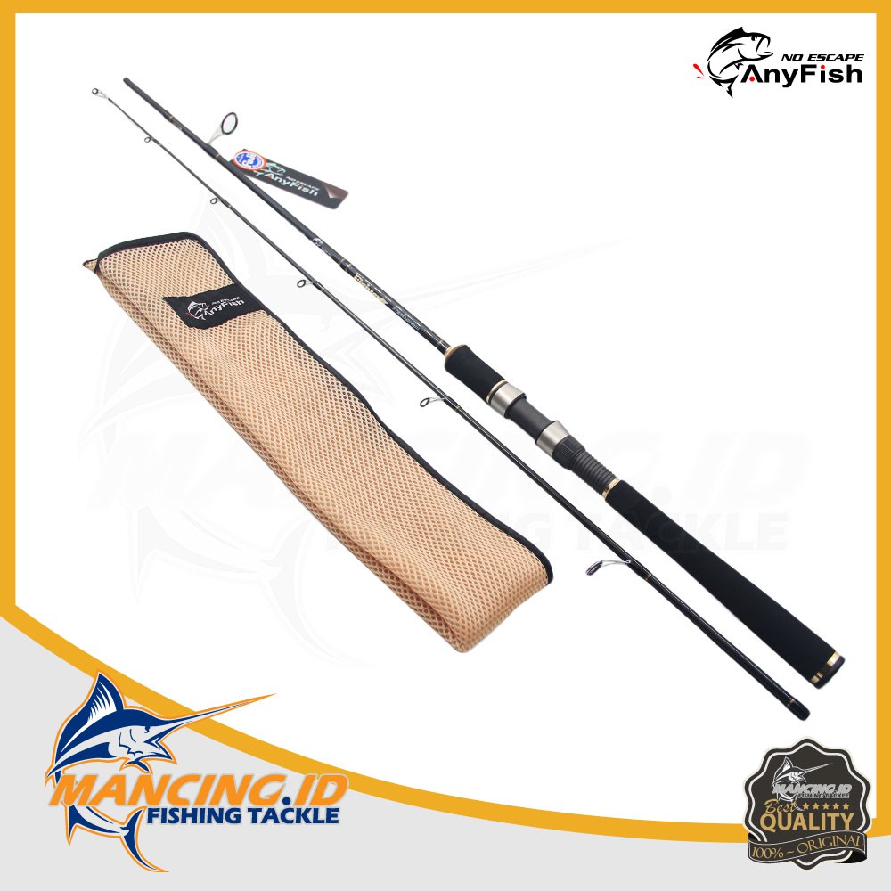 Anyfish Rod Fighter Carbon Material Joran Fuji Pancingan Kuat Murah
