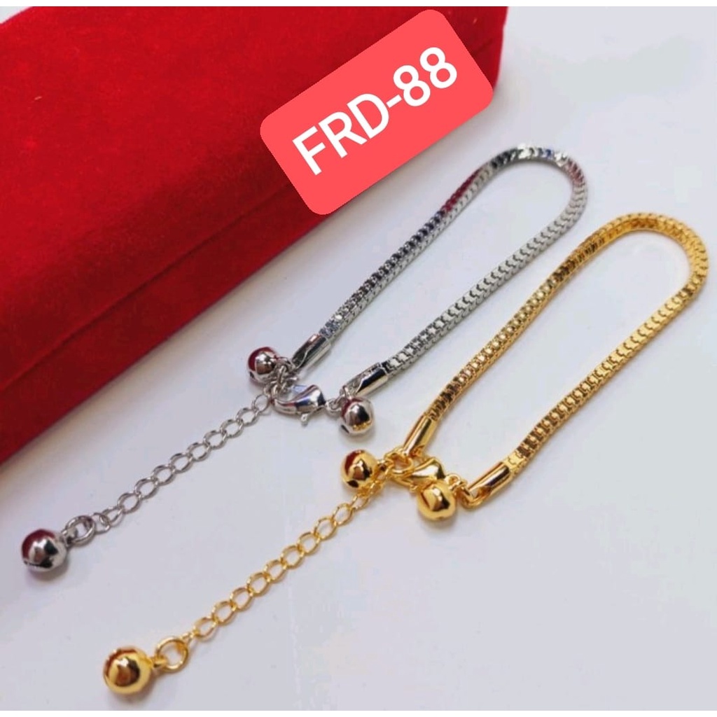 TERLARIS GELANG TANGAN WANITA MODEL MILANO KACA EMAS/SILVER TERMURAH