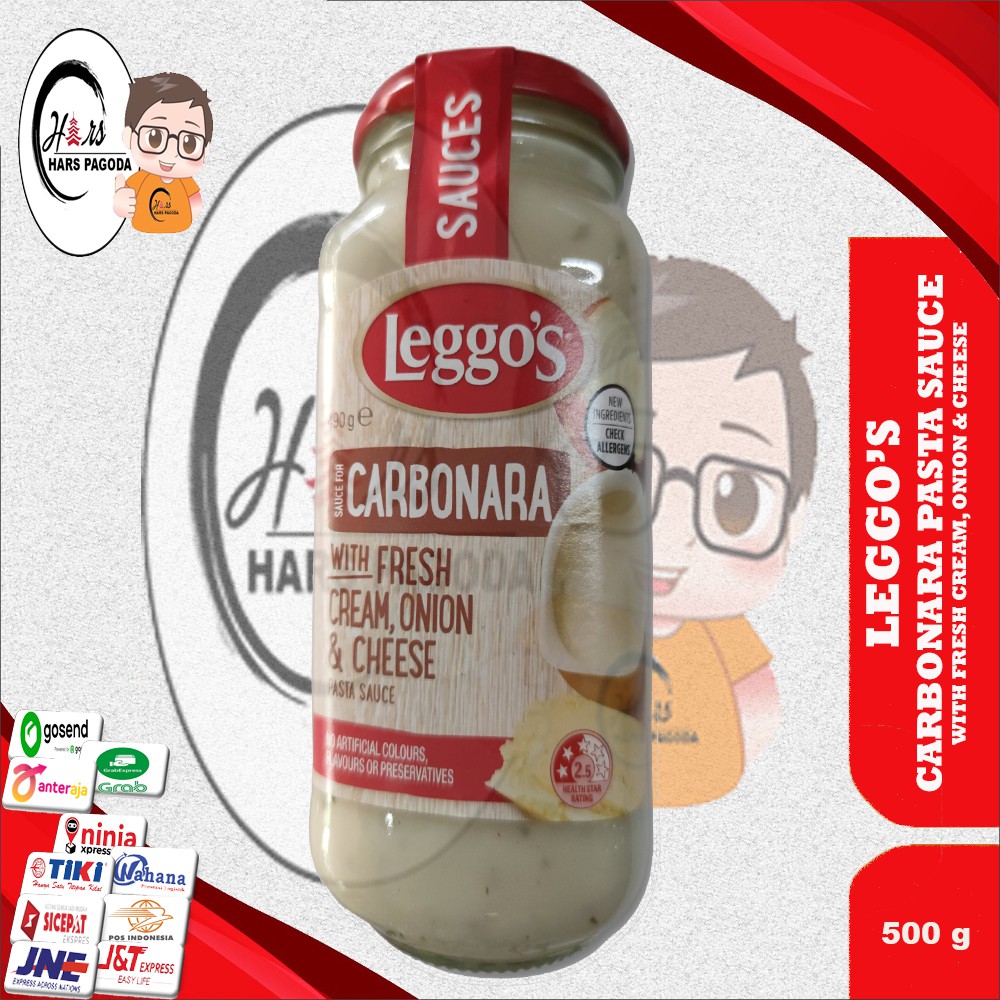 

SAUS CARBONARA LEGGOS 490 GRAM - CREAMY PASTA SAUCE HALAL