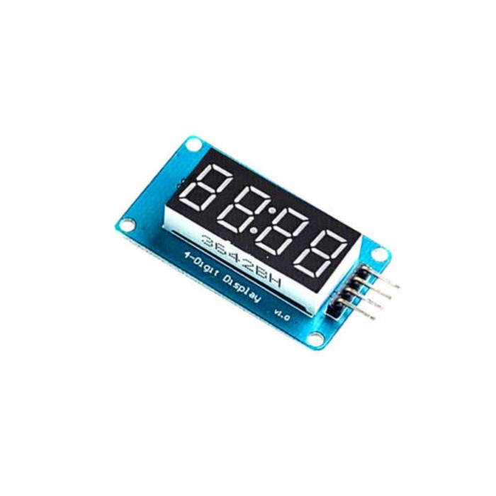 4 Bits 7 Segment TM1637 Red Digital Tube LED Display Module With Clock