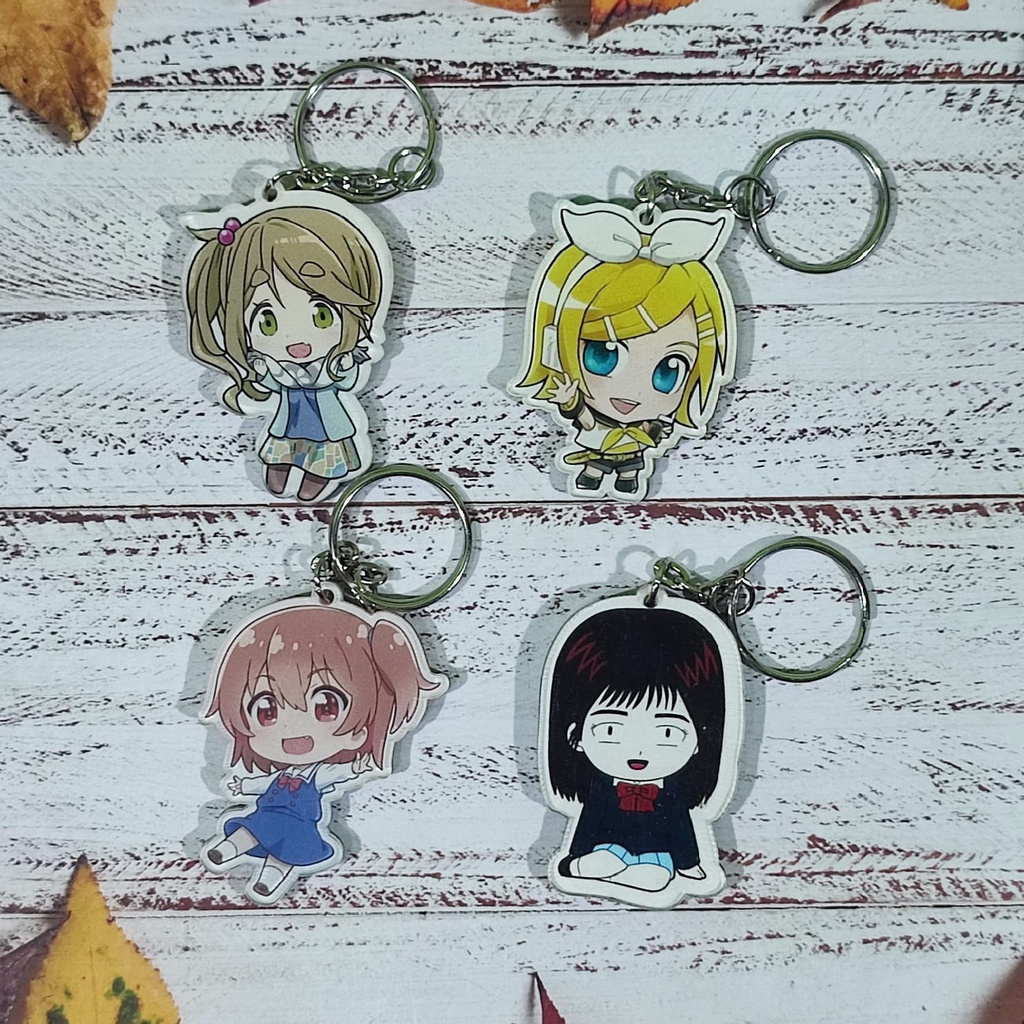 Souvenir Gantungan Kunci Anime - Yuru Camp Vocaloid Wataten Slam Dunk