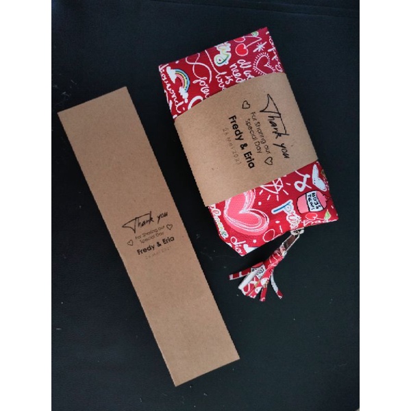 

Paper Belt Souvenir - Hampers - Kertas Sabuk Lingkar - Kraft Coklat - Sabuk Kemasan - Sleeve Hampers