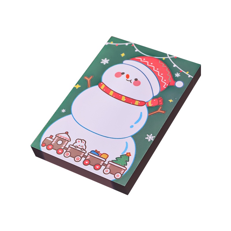 [50 Sheets Cartoon Christmas Post-it Notes] [Christmas Series Sticky Memo Pad Message Notes]