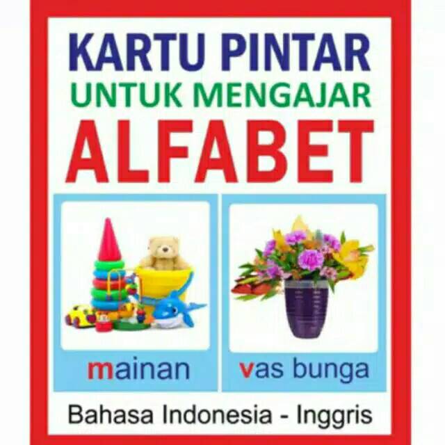 Flashcard Kartu Balita Pintar Mengajar Alphabet
