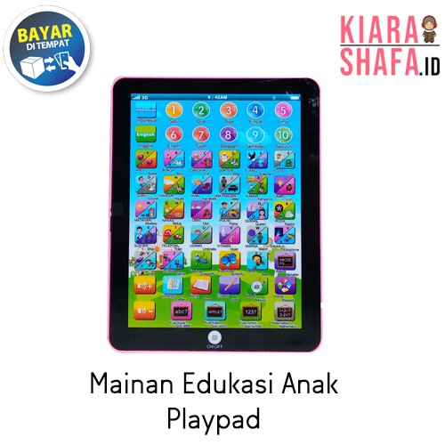 Kiarashafa - Mini Playpad Ipad - Mainan Edukasi Anak 2 Bahasa (Indonesia&amp;English)