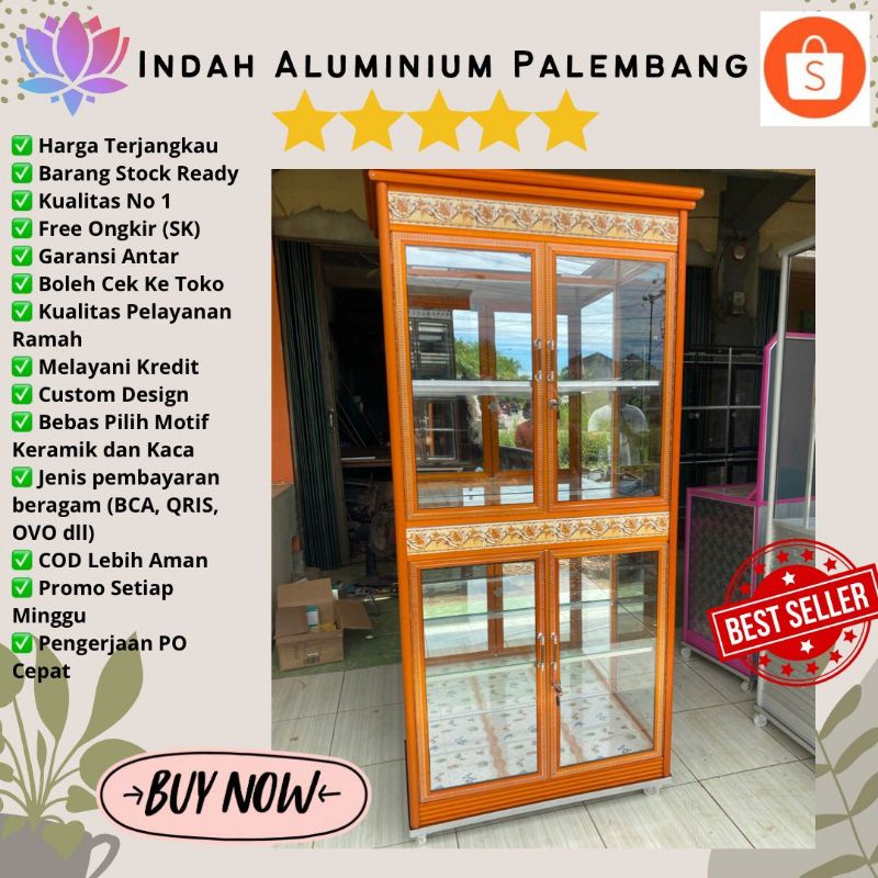 LEMARI HIAS 2 PINTU MINIMALIS MURAH PALEMBANG