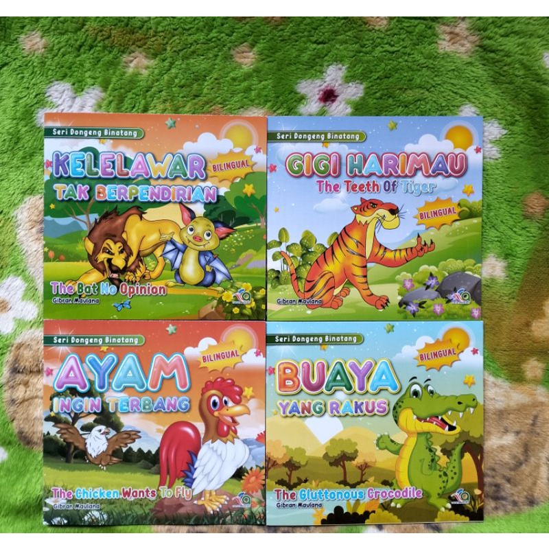 ORIGINAL BUKU CERITA ANAK SERI DONGENG BINATANG KELELAWAR TAK BERPENDIRIAN, GIGI HARIMAU,, AYAM INGI