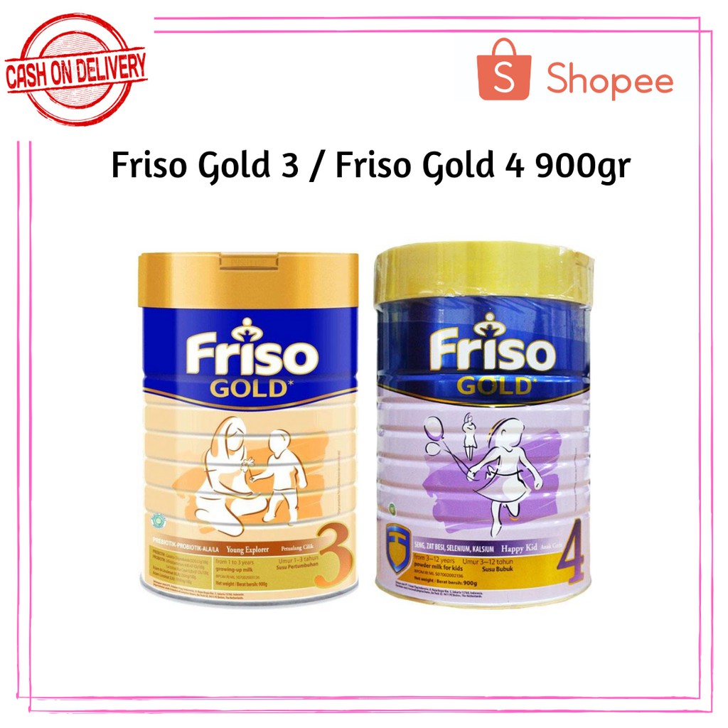 Friso Gold 3 900gr Friso Gold 4 900gr Susu Formula Pertumbuhan Anak 900gr Termurah Shopee Indonesia