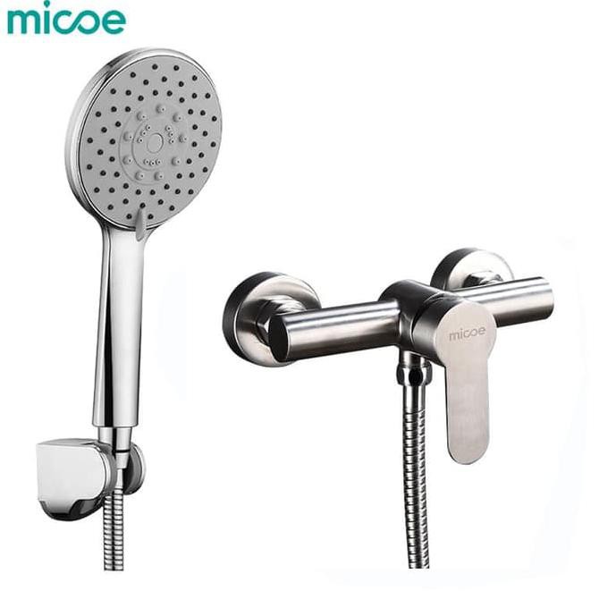 BISA BAYAR DITEMPAT Micoe paket stainless steel 304 kran dan shower kamar mandi untuk pan