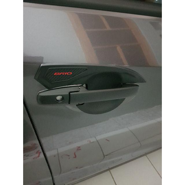 Paket Outer Handle Tank Cover Brio Hitam Doff