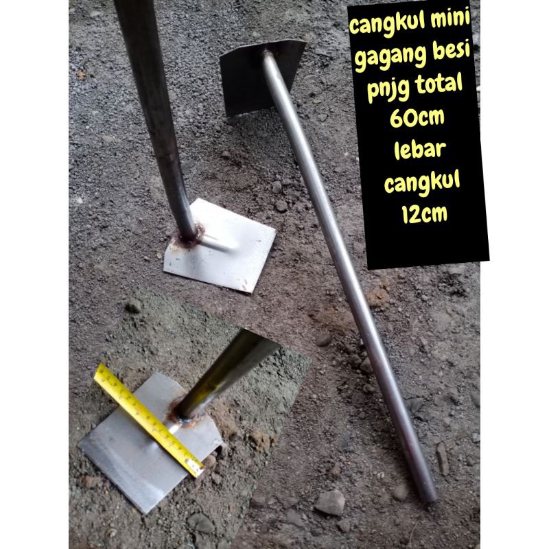 cangkul pacul mini gagang besi / pacul tanah murah / cangkul lebar