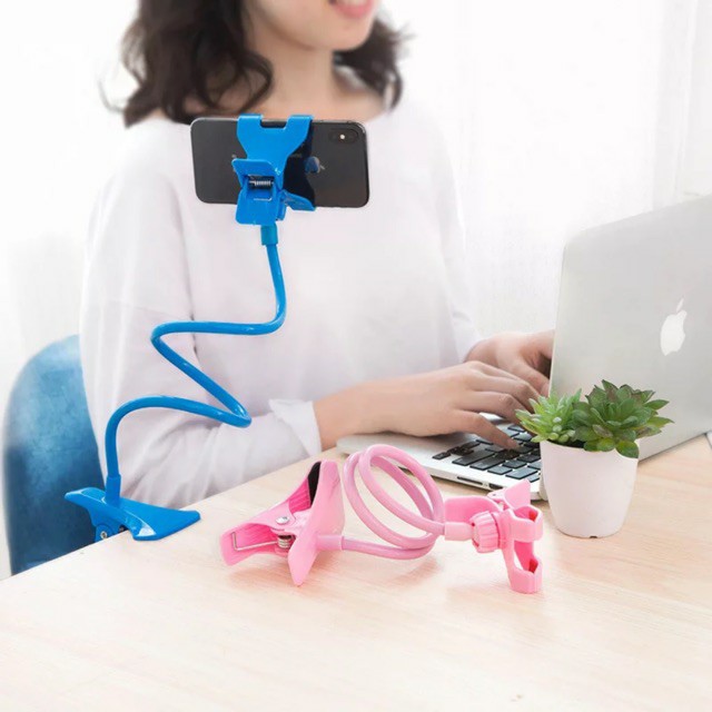 JMall Lazypod / Lazy Pod Hp Holder Plastik Penyangga Tempel HP JEPIT