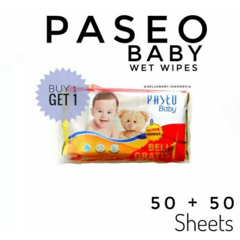 PASEO Tissue Basah Wipes Gazette Chamomile 50sheet Buy 1 Get 1 Paseo Buy 1 Get 1