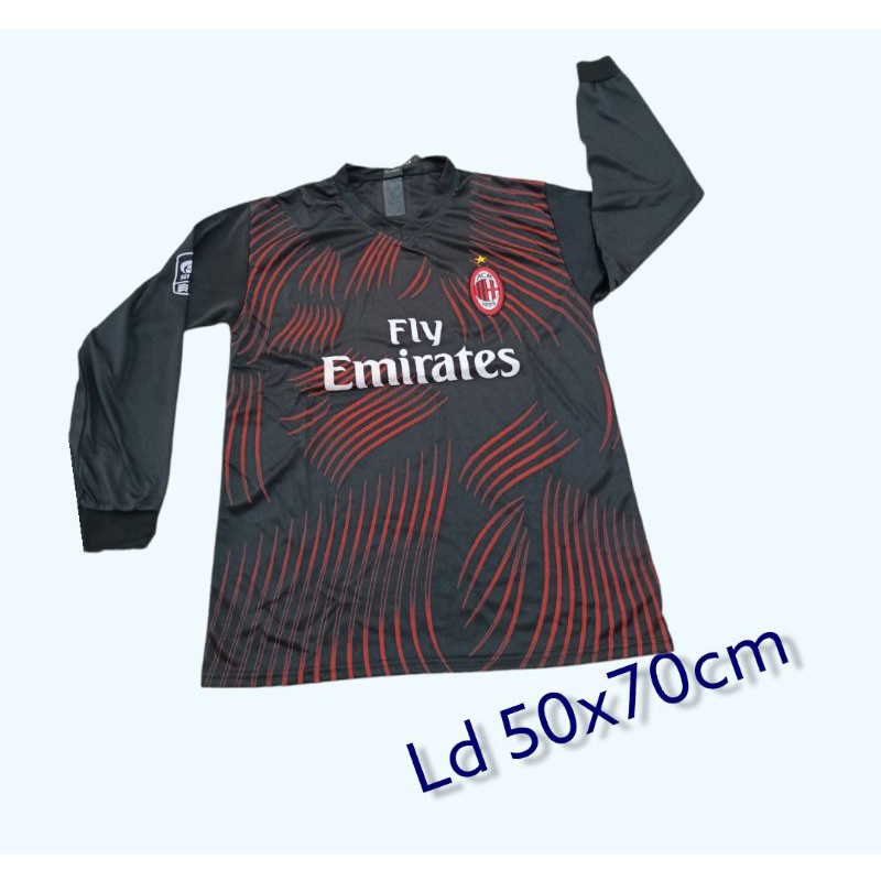 KAOS BOLA LENGAN PANJANG SIZE L DEWASA.JERSEY LENGAN PANJANG