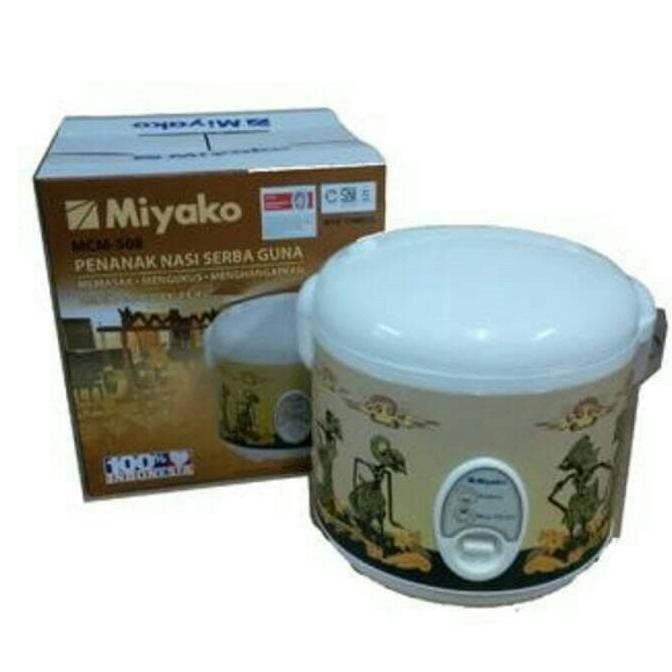 (READY COD) Rice cooker miyako 1.8L/magicom miyako mcm 508 wayang TERLENGKAP