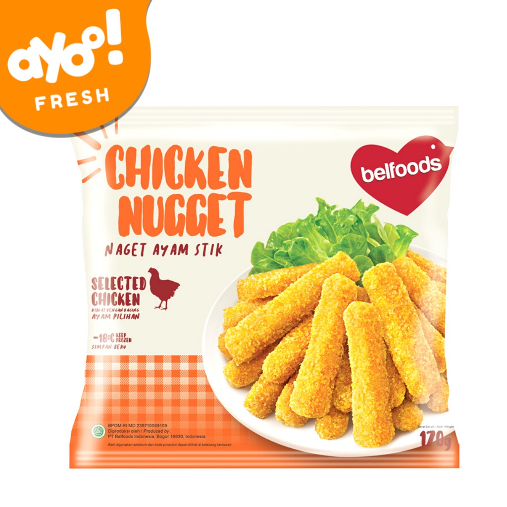 

Belfoods Favorite Chicken Nugget Stick 170 g Pack