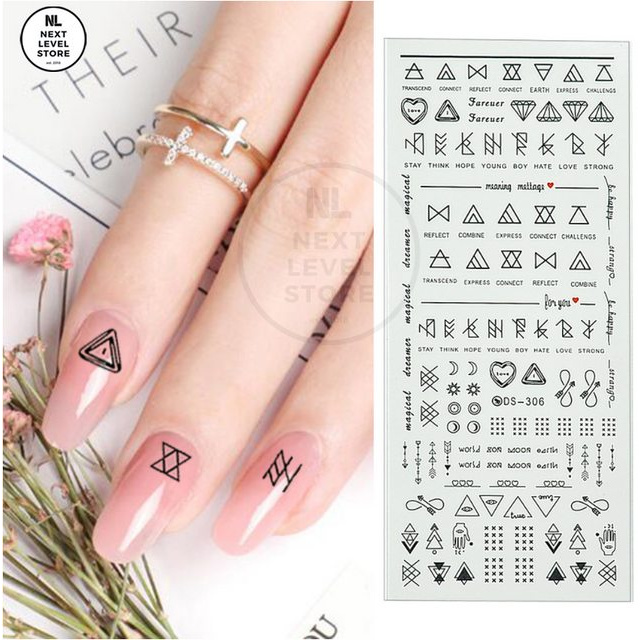 Nail Art Sticker Stiker Kuku Premium Japanese 3D by Cavella - Model B