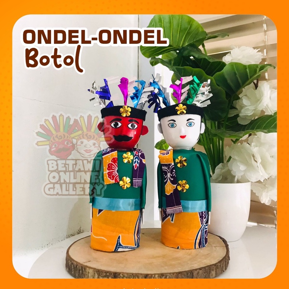 Boneka Ondel-Ondel Mini Mainan Anak [SEPASANG]