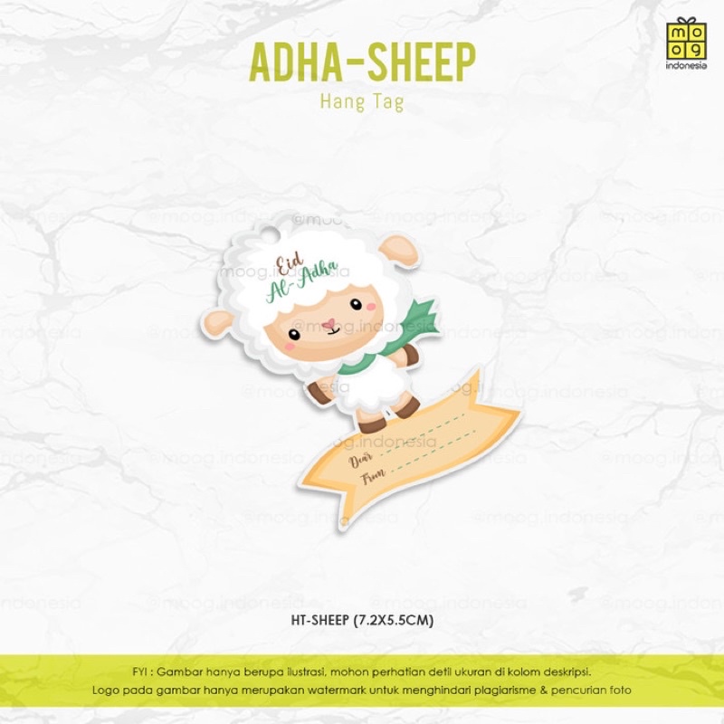 

Hang Tag / Kartu Ucapan / Stiker / Sticker Idul Adha Eid Mubarak