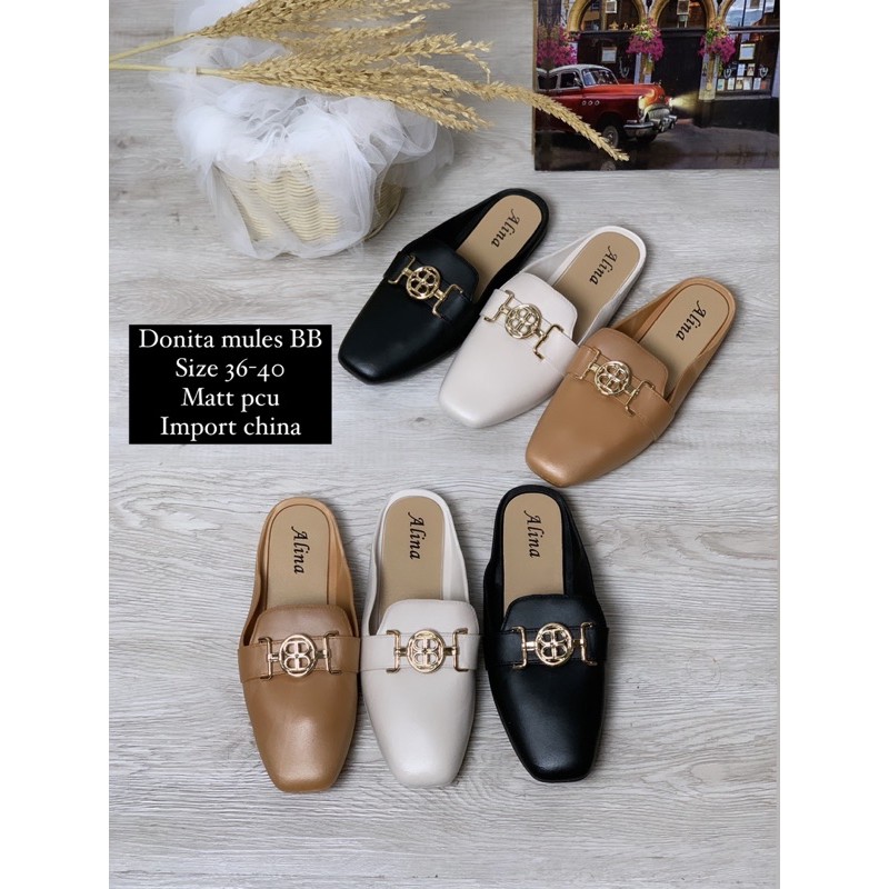 GJAZ DONITA MULES SANDAL MOTIF H&amp;BB&amp;D