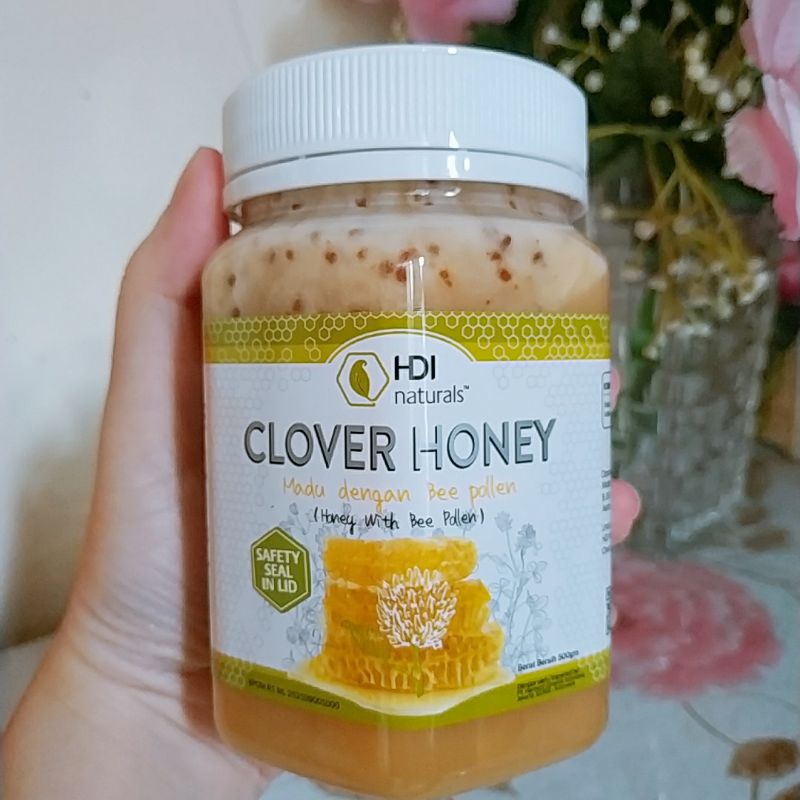 Madu Clover Honey HDI Original 500gr Meningkatkan Kesehatan dan Kekebalan Tubuh - Free Sendok Kayu