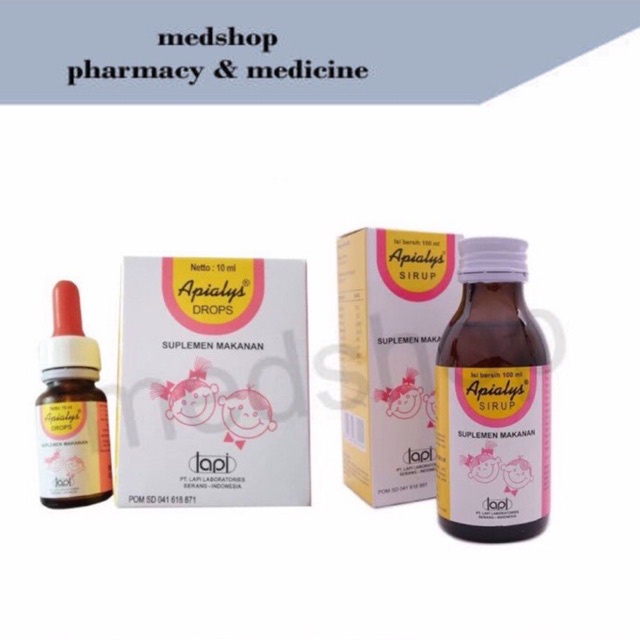 Apialys Vitamin Bayi dan Anak / Apialys Drop Syrup