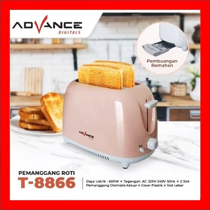 Advance pemanggang roti elektrik advance toaster listrik T 8866