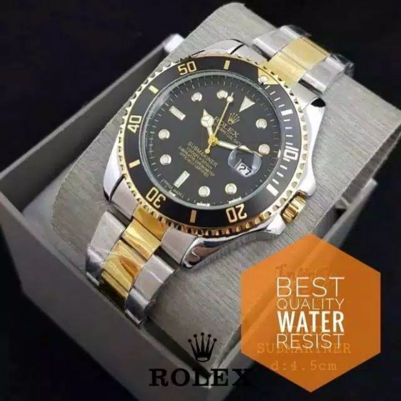 JAM PRIA ROLEX MEWAH HIGHT QULITY RING PUTAR