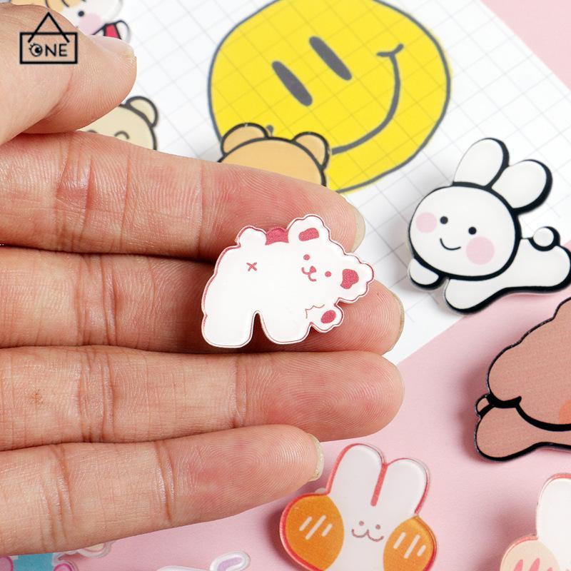 COD❤️COD❤️Bros Pin lucu  Acrylic Gaya Korea Pin Tas Lucu Cute Pin Import-A.one-A.one