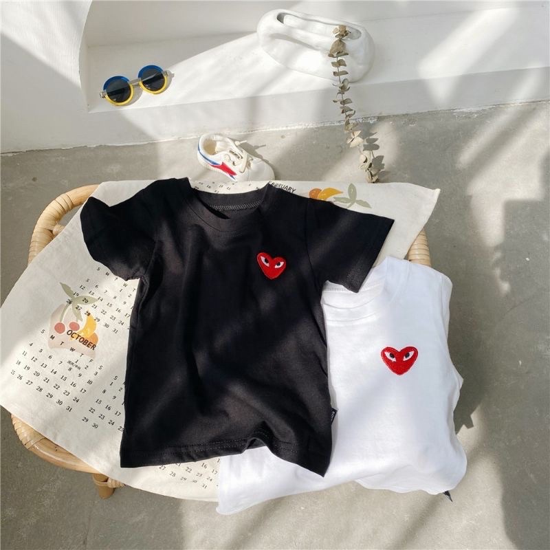 Kaos Anak Kaos Pasangan Kaos Keluarga Kaos Couple Gambar Hati / HB TEE