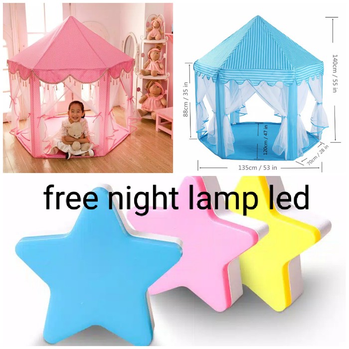 Tenda Bermain anak Rumah Istana Anak free lampu LEDselama stok ada LMPRH70
