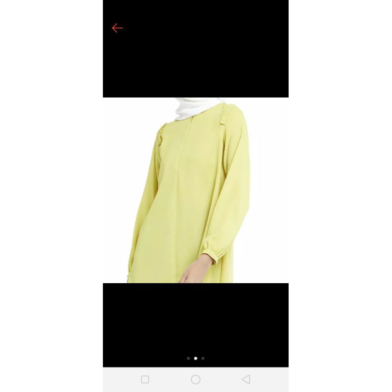 ❌ SOLD❌ Preloved ashna tunik greenlime size M Fit to L by.Zoya