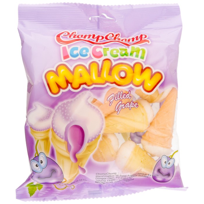 

Chomp Chomp Ice Cream Marshmallow Grape 60 gram/ Chompchomp Mallow