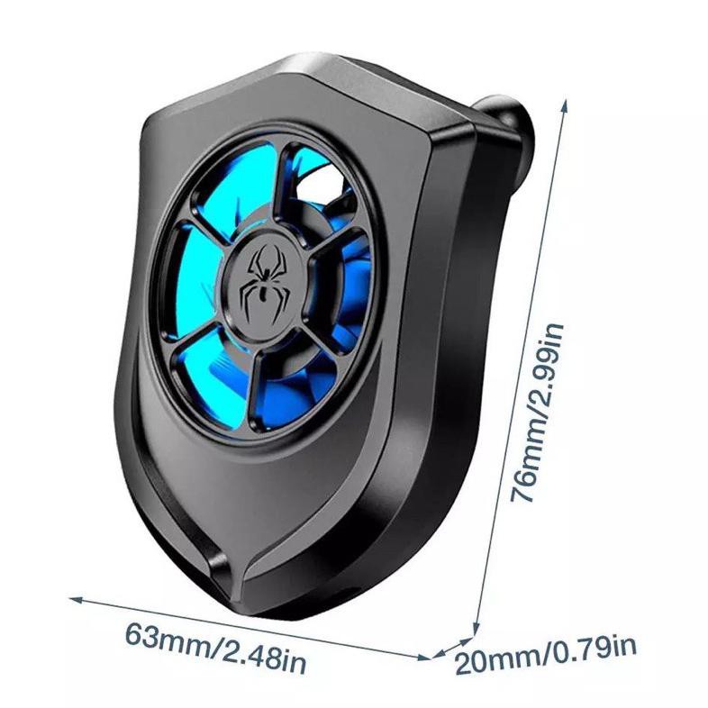 ✨ BISA COD✨ Cooling Fan HURRICANE Universal Mobile Cooling Fan Mini Phone Cooler Radiator for