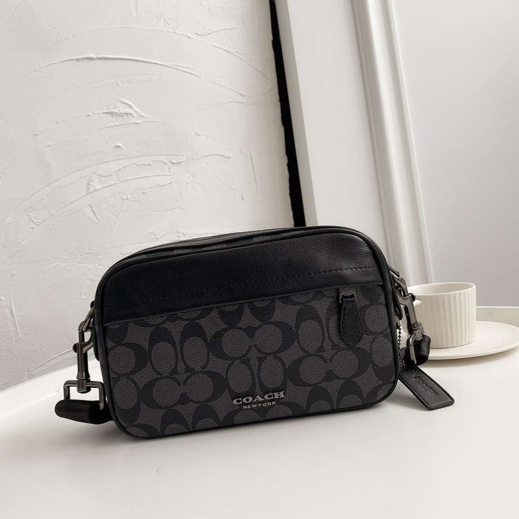 TAS SELEMPANG PRIA MEN ch GRAHAM CROSSBODY In SIGNATURE BLACK SIGNATURE 50715