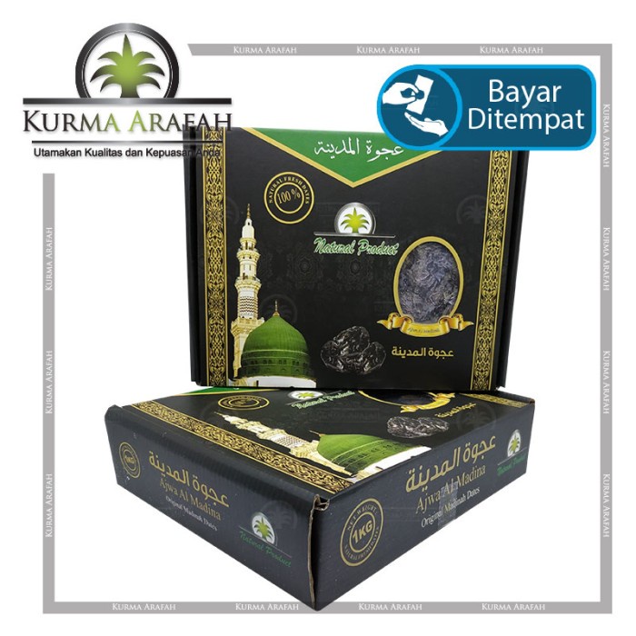 

Kurma Nabi Ajwa 1kg Original