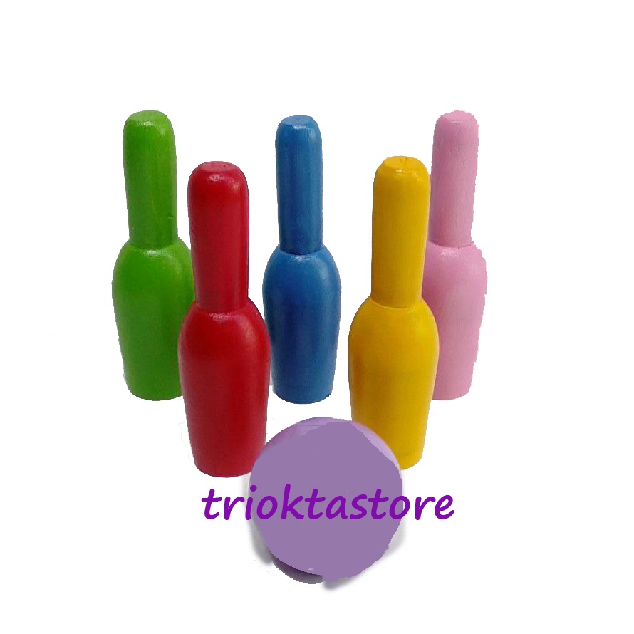 Mainan Edukasi Anak Bola Bowling Boling Bolling Kayu Set APE PAUD TK Mainan Edukatif Bayi dan Balita