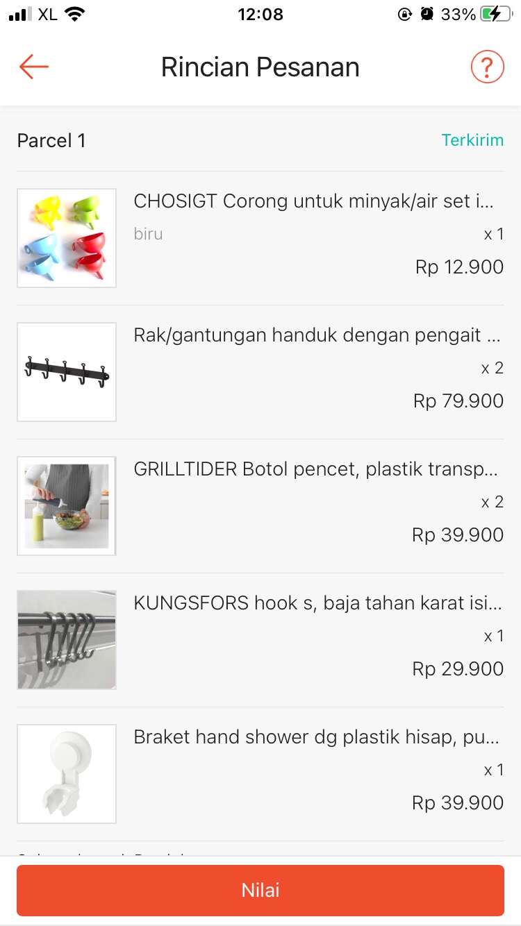 Hook S / Gantungan Barang , Baja Tahan Karat Isi 5-p Ku158