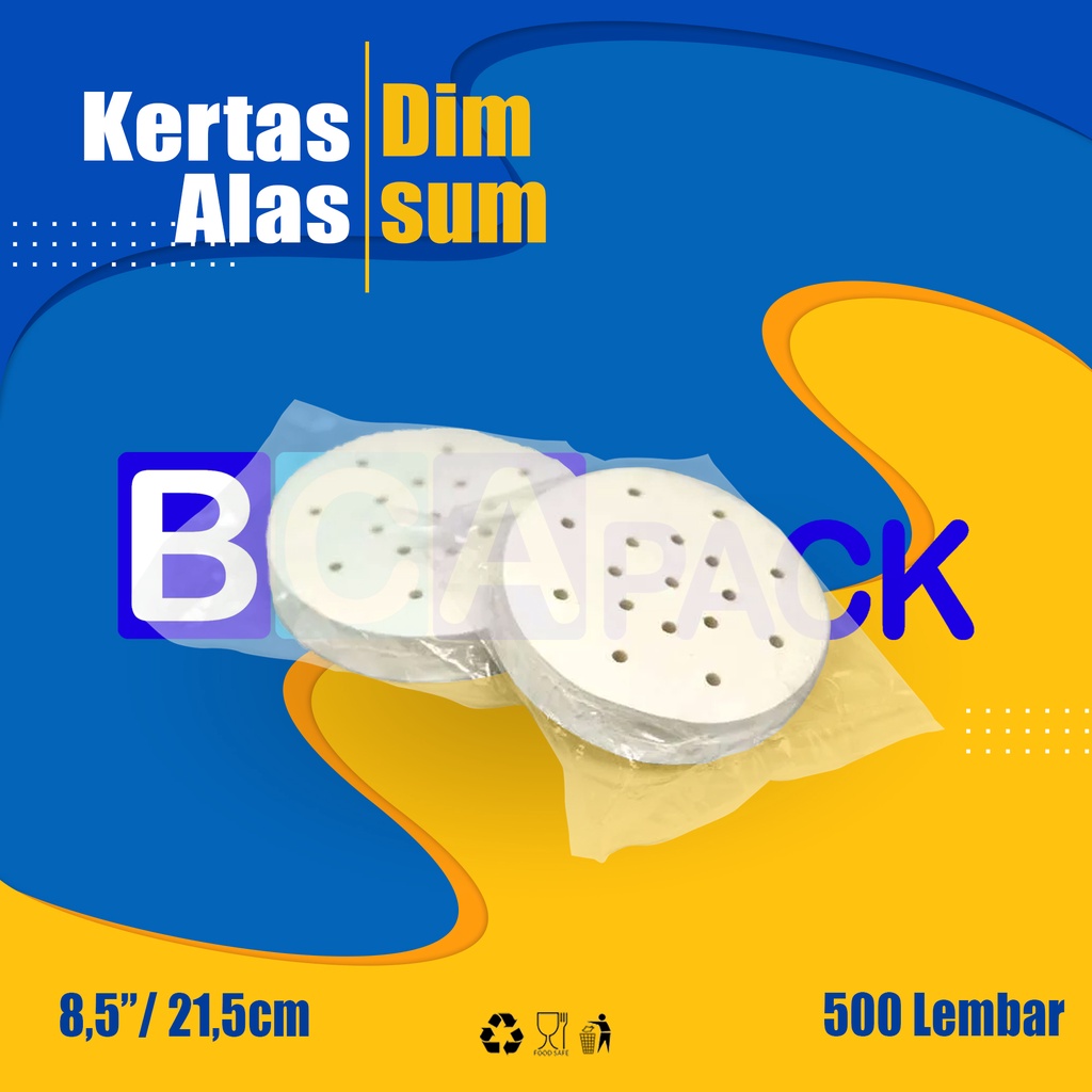 

KERTAS ALAS DIMSUM SIZE 8,5 IN - 8,5" INCHI - ISI 500 SHEETS