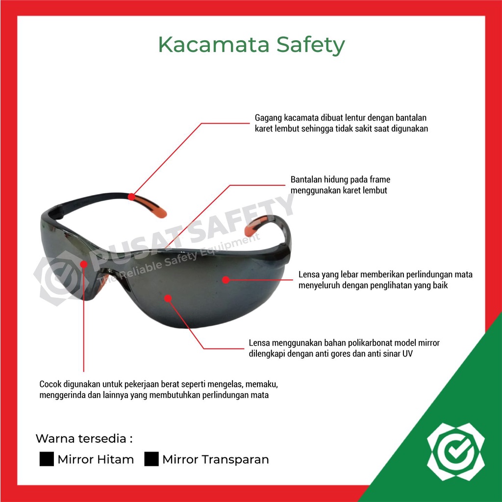 Kacamata Kerja Proyek Safety Mirror