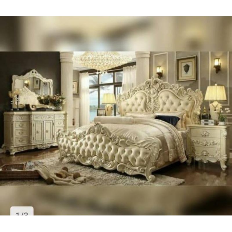 kamar set dipan ukir jati