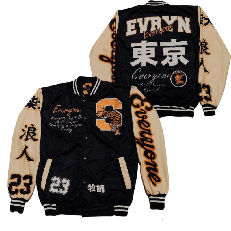 JACKET VARSITY BASEBAAL MOTIP TERBARU PRIA WANITA SAIZE L XL-S everyone
