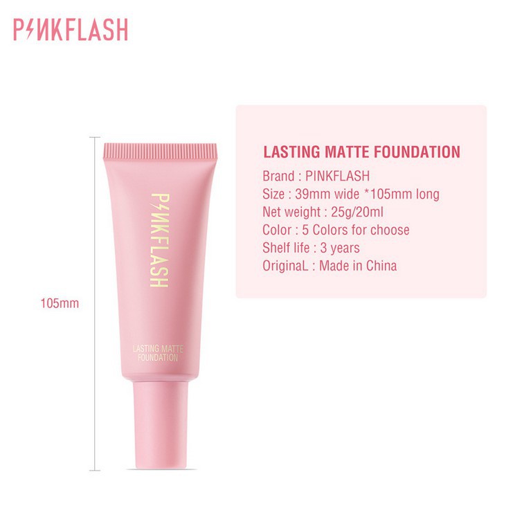 PINKFLASH OhMySelf Weightless Long Lasting All-day Tahan Air Matte Foundation 6 Colors